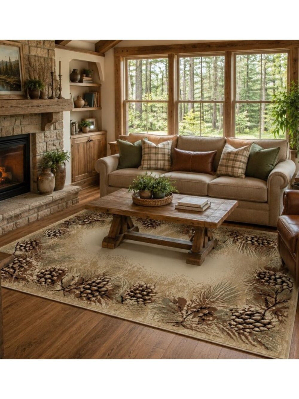 Pembroke Pines Area Rug, 5'3"x7'3", Multi